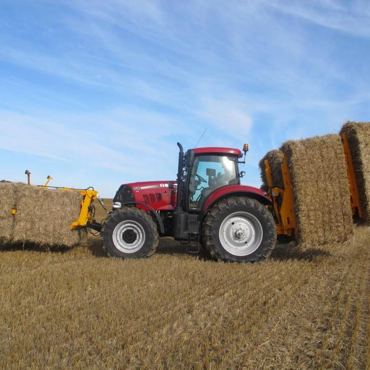 cta-Quad Bale Handling System - front and rear sections for carrying 12 round bales or 6 Heston bales at a time.